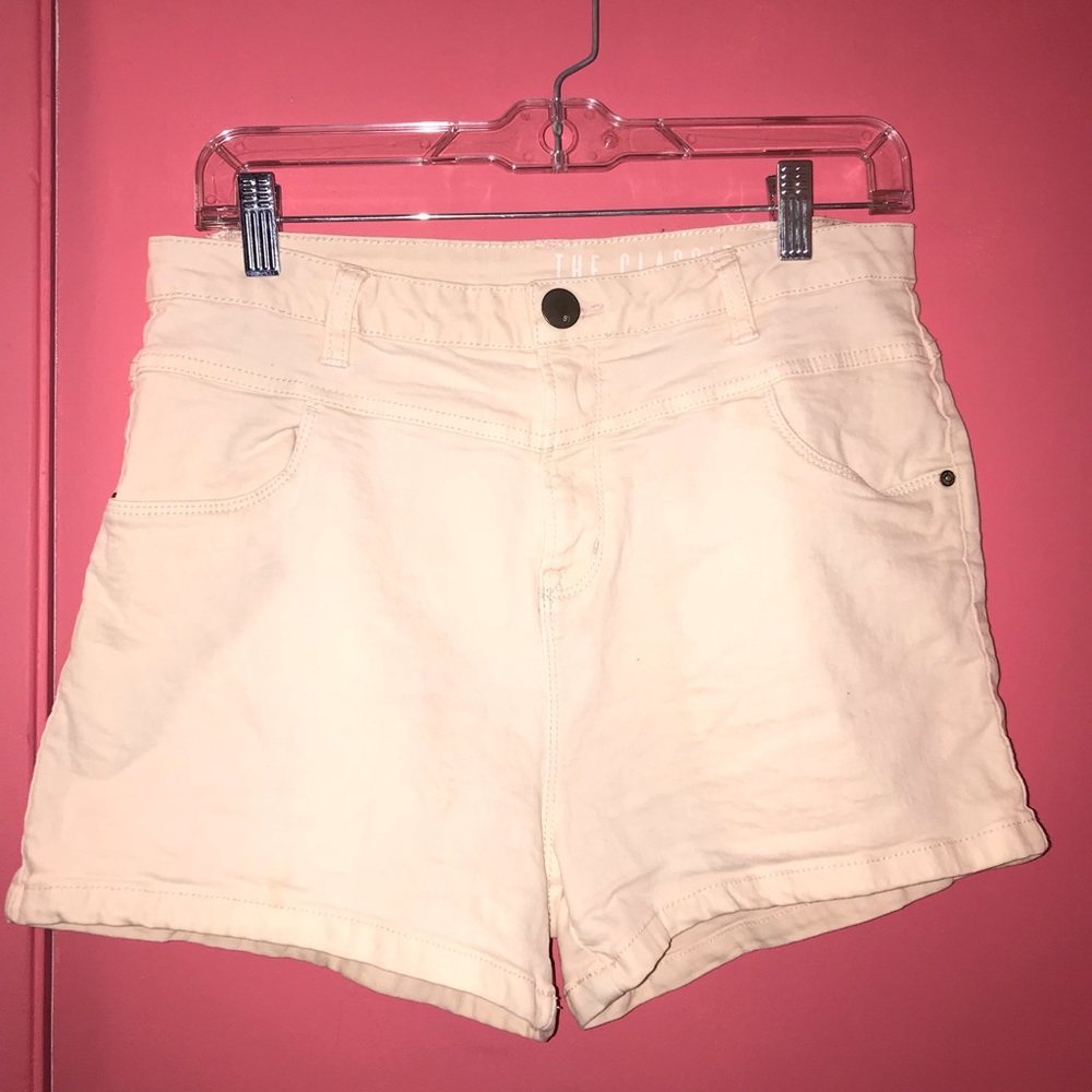 Light pink high waisted shorts